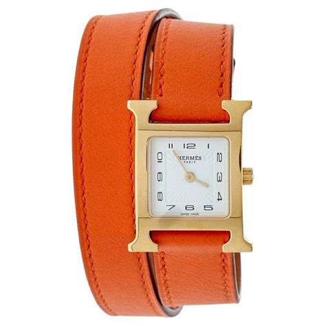 bracelet montre hermes femme cuir|hermes bracelet leather women's.